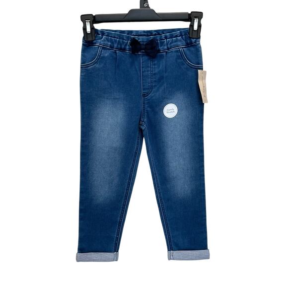 First Impressions | Casual Authentic Wash Drawstring Comfy Jeans Size 4T NWT $30 - Picture 2 of 7